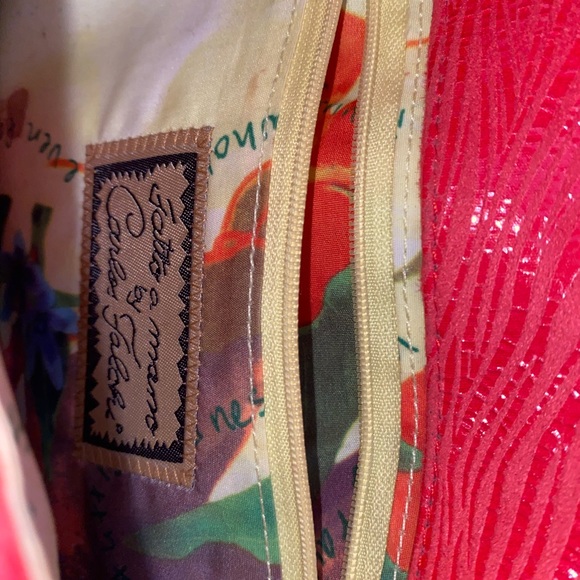 Carlos Falchi Zebra Print Clutch in Coral - Picture 11 of 12